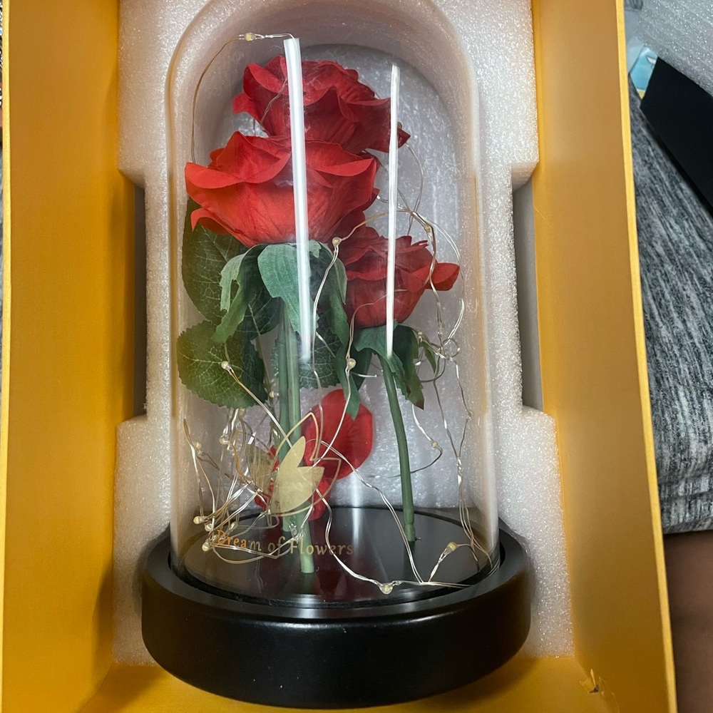 Light up beauty and the beast flower